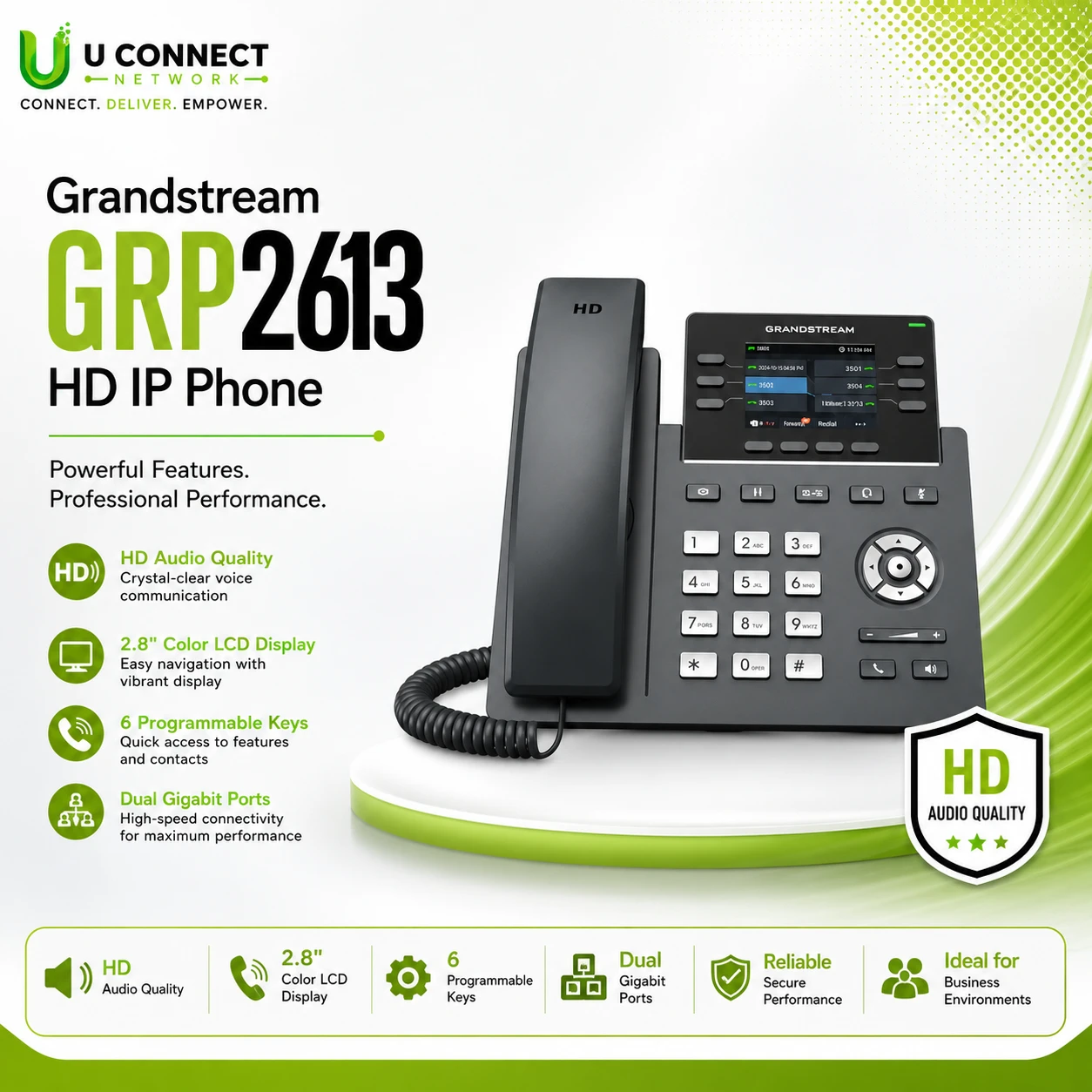 Grandstream GRP2613 HD IP Phone
