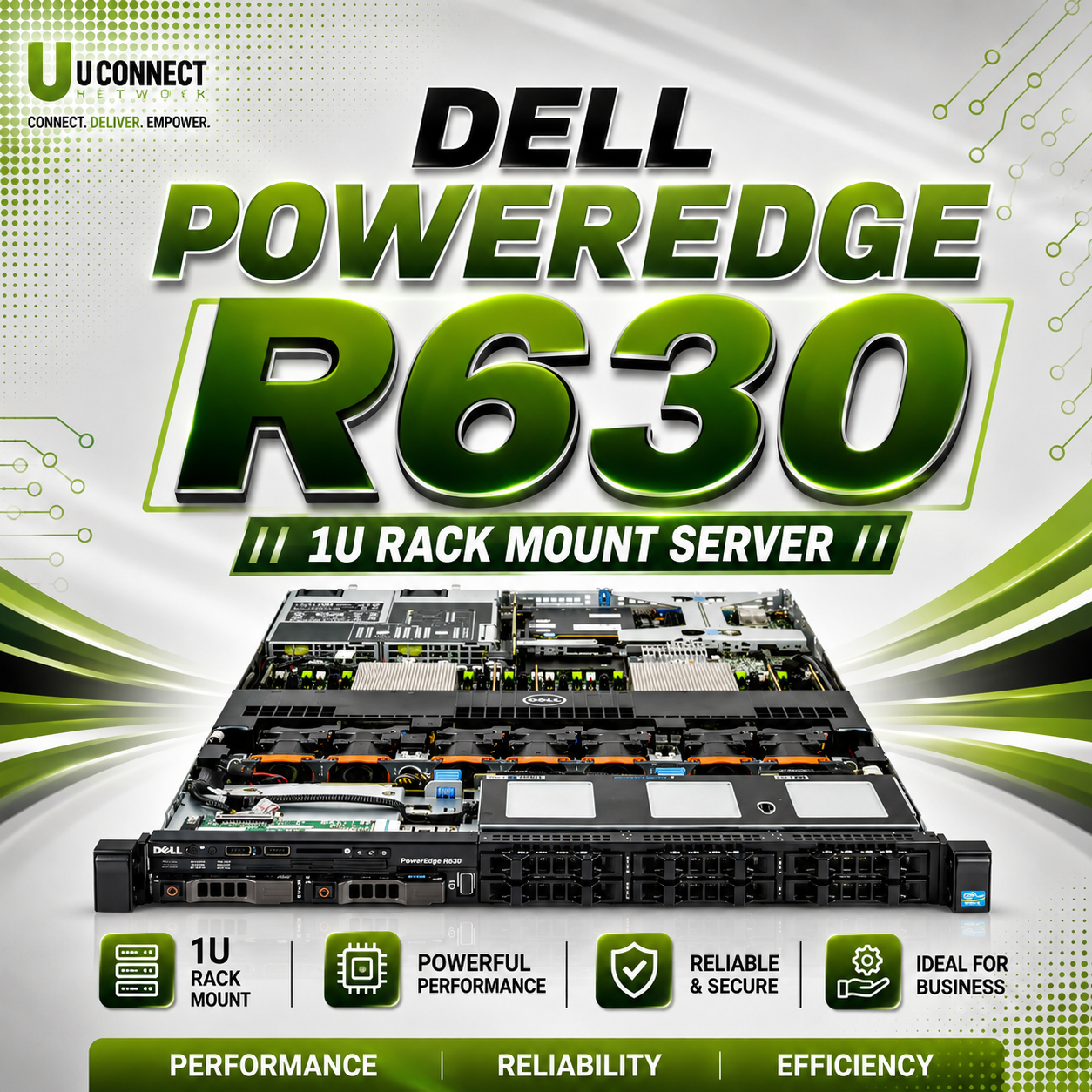 Dell Poweredge R630 1U Rack Mount Server