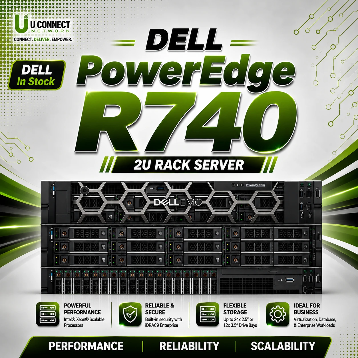 Dell PowerEdge R740 2U Rack Server