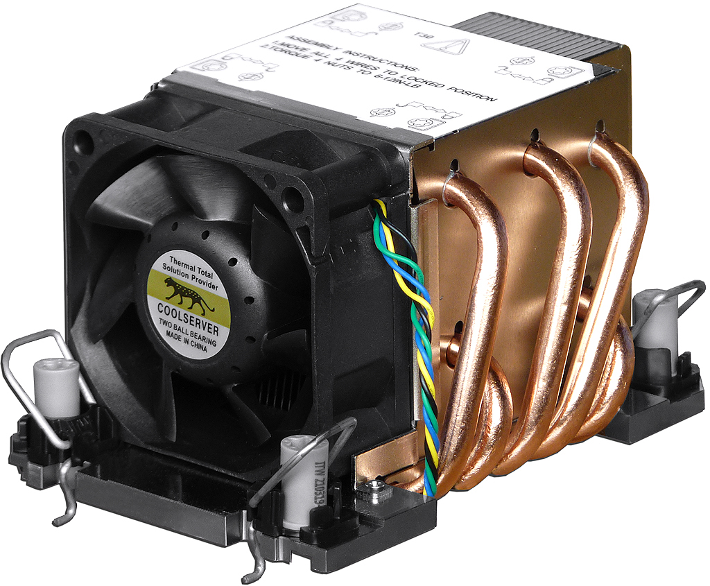 2U Intel LGA4189 active CPU cooler