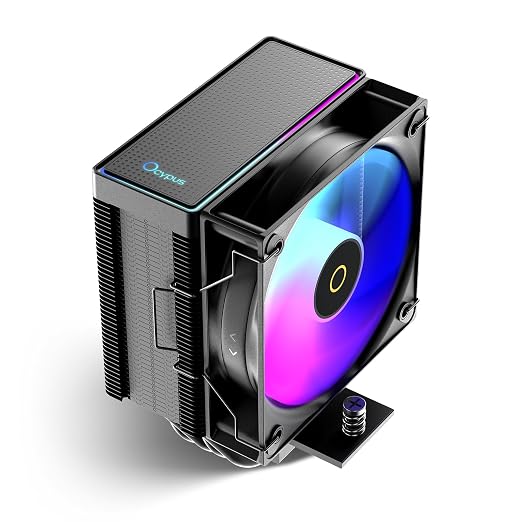 Gamma A40 ARGB CPU Cooler,133mm Compact Tower CPU Air Cooler,100mm PWM Fan