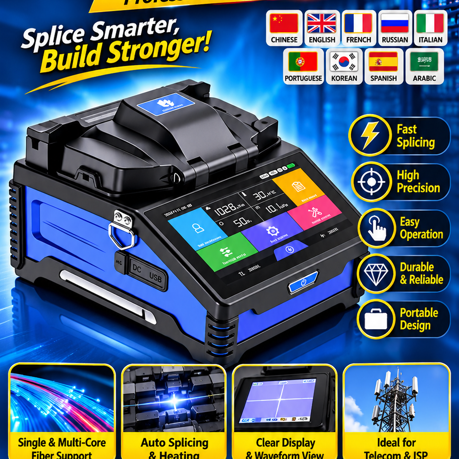🔥 **Professional Fiber Optic Fusion Splicer Machine** 🔥